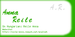 anna reile business card